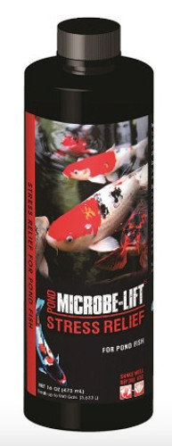 MICROBE-LIFT Stress Relief 16 oz bottle with label displaying product name, key benefits, and usage instructions. MICROBE-LIFT Stress Relief 16 oz bottle with label displaying product name, key benefits, and usage instructions.