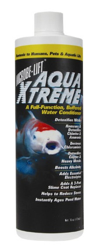 Xtreme Full Function Water Conditioner 16 oz bottle with label displaying product name, benefits, and usage instructions. Xtreme Full Function Water Conditioner 16 oz bottle with label displaying product name, benefits, and usage instructions.