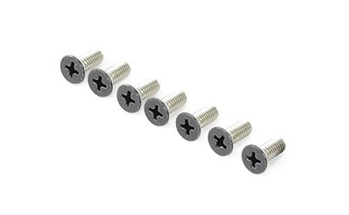 Full view of the Signature Series 6.0 / 8.0 Pond Skimmer Screw Set - 10-32 x 1/2" (QTY 7), featuring seven screws designed for securing components of the skimmer box. Full view of the Signature Series 6.0 / 8.0 Pond Skimmer Screw Set - 10-32 x 1/2" (QTY 7), featuring seven screws designed for securing components of the skimmer box.