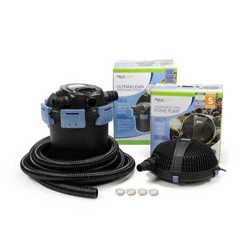 Small UltraKlean Pond Filtration Kit in its original packaging, clearly displaying the product name, included kit components, and compatibility information for easy identification and installation in pond filtration systems. Small UltraKlean Pond Filtration Kit in its original packaging, clearly displaying the product name, included kit components, and compatibility information for easy identification and installation in pond filtration systems.