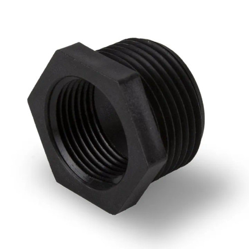 1 inch MPT x 3/4 inch FPT reducing bushing fitting for plumbing systems 1 inch MPT x 3/4 inch FPT reducing bushing fitting for plumbing systems