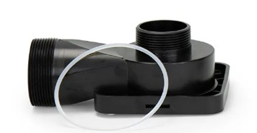 Front view of the EcoWave Water Chamber Cover & O-Ring, displaying the molded plastic cover and circular O-ring designed for a secure, watertight seal. Front view of the EcoWave Water Chamber Cover & O-Ring, displaying the molded plastic cover and circular O-ring designed for a secure, watertight seal.