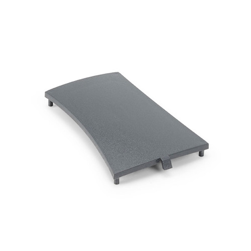 Angled view of the lid, illustrating the durable plastic construction and ventilation slots (if applicable) for airflow and heat management. Angled view of the lid, illustrating the durable plastic construction and ventilation slots (if applicable) for airflow and heat management.