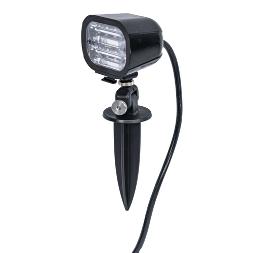 Angled view of the wide-angle light, illustrating its low-profile, weather-resistant construction and modern, streamlined design. Angled view of the wide-angle light, illustrating its low-profile, weather-resistant construction and modern, streamlined design.
