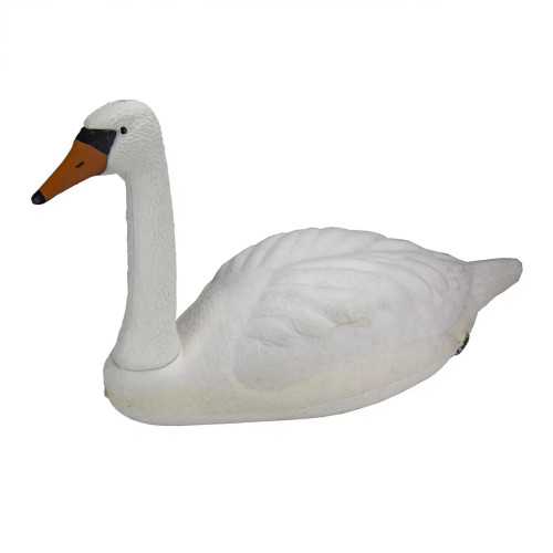 Front view of Floating Swan Decoy showcasing detailed design, realistic features, and elegant shape Front view of Floating Swan Decoy showcasing detailed design, realistic features, and elegant shape
