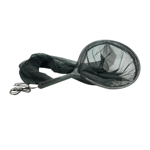 Angled image of Koi Sock Net displaying both the full netting and handle, demonstrating its function in a pond or fish tank. Angled image of Koi Sock Net displaying both the full netting and handle, demonstrating its function in a pond or fish tank.