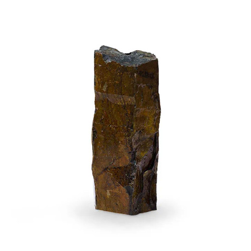Front view of Natural Mongolian Basalt Column – 24" H (61 cm), showcasing the column’s natural stone texture and vertical design, ideal for outdoor water features or landscaping. Front view of Natural Mongolian Basalt Column – 24" H (61 cm), showcasing the column’s natural stone texture and vertical design, ideal for outdoor water features or landscaping.