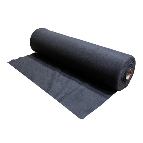 Angled view of Aquascape Standard Pond Underlayment – 5' x 300' roll, showing the durable fabric material from the side as it’s unrolled, emphasizing its flexibility and texture for providing protective layers under pond liners. Angled view of Aquascape Standard Pond Underlayment – 5' x 300' roll, showing the durable fabric material from the side as it’s unrolled, emphasizing its flexibility and texture for providing protective layers under pond liners.