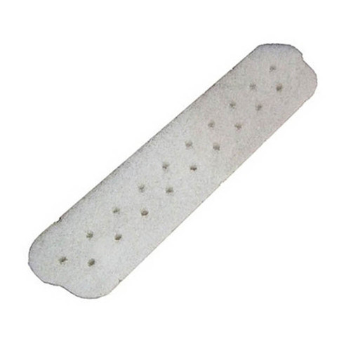 Angled view of the Replacement Top Pad for F070, showing the pad’s rectangular shape and foam texture, demonstrating how it aligns with the filter housing’s contours. Angled view of the Replacement Top Pad for F070, showing the pad’s rectangular shape and foam texture, demonstrating how it aligns with the filter housing’s contours.