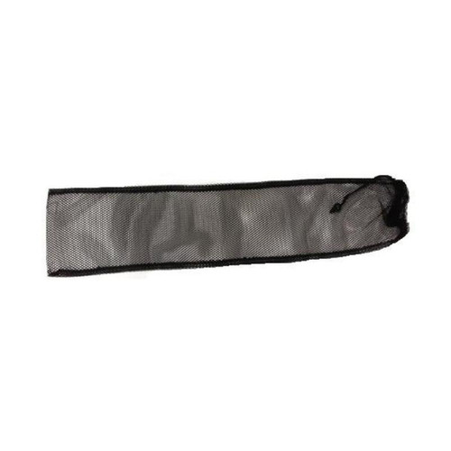 Top-down view of Mesh Bag for F050, showing the square opening of the bag with the drawstring rim fully cinched, revealing the mesh weave and internal space for holding filter media. Top-down view of Mesh Bag for F050, showing the square opening of the bag with the drawstring rim fully cinched, revealing the mesh weave and internal space for holding filter media.