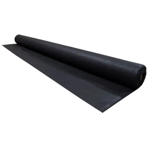 Angled view of Aquascape Standard Pond Underlayment roll, showing the durable fabric material from the side as it’s unrolled, emphasizing its flexibility and texture for providing protective layers under pond liners. Angled view of Aquascape Standard Pond Underlayment roll, showing the durable fabric material from the side as it’s unrolled, emphasizing its flexibility and texture for providing protective layers under pond liners.