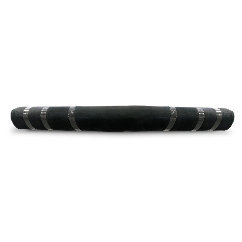 Front view of the 8 × 270 ft woven microgrid geotextile roll showing its full width and the tightly wound black grid fabric wrapped around a cardboard core. Front view of the 8 × 270 ft woven microgrid geotextile roll showing its full width and the tightly wound black grid fabric wrapped around a cardboard core.