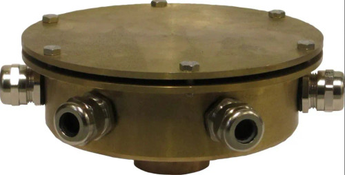 Bronze Underwater Junction Box - 8 ports with 1" fpt bottom inlet