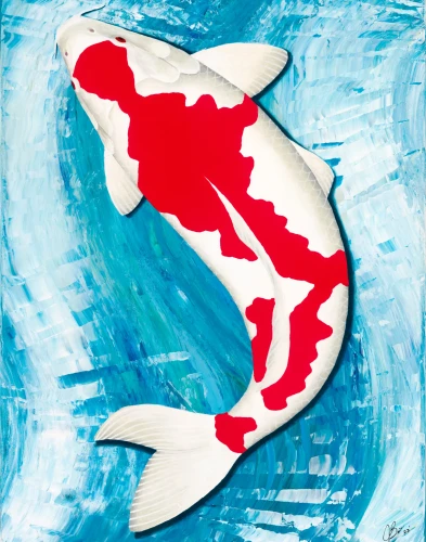 Kohaku Takes A Leap - Print