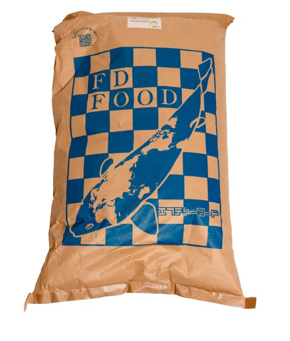 Front view – FD Supplement Float Large 15kg koi food bag with bold branding and koi graphic.