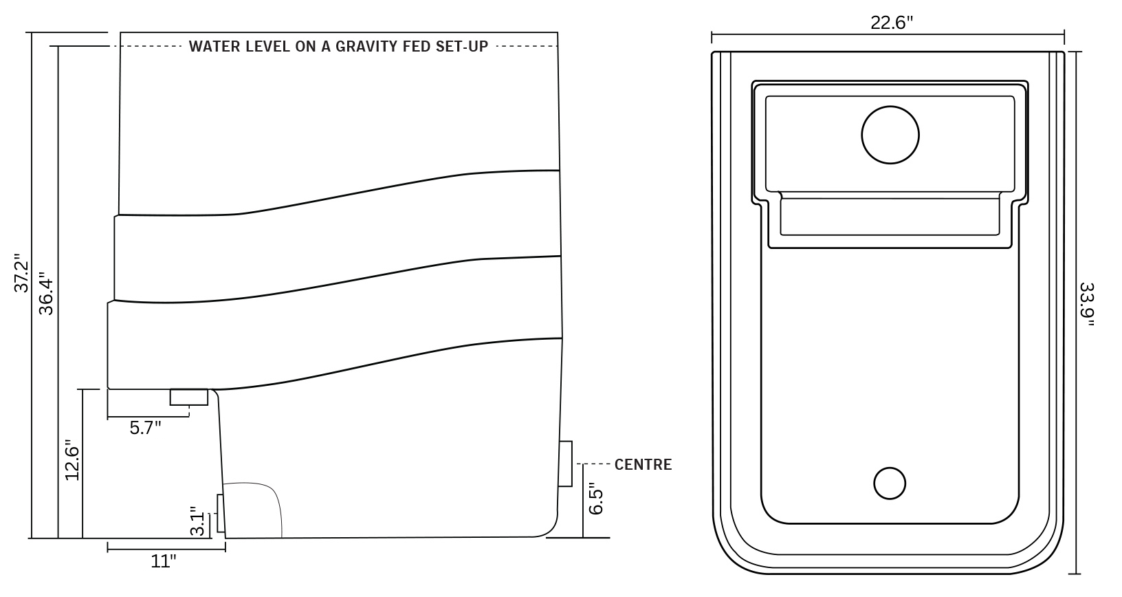 Cetus Sieve Side And Top View