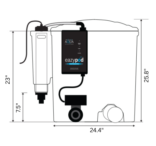 Eazy Pod Auto Side Dimensions