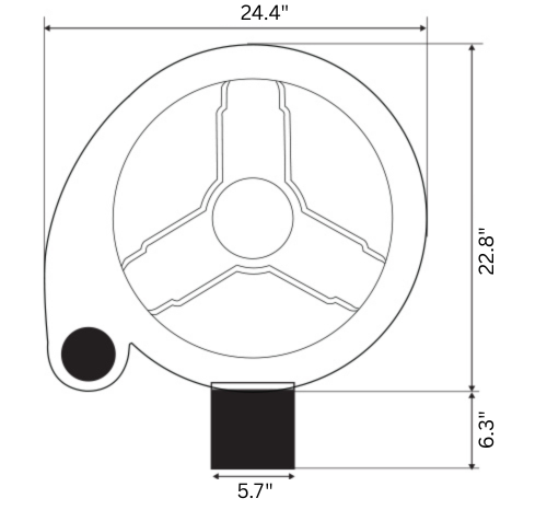 Eazy Pod Auto Top Dimensions