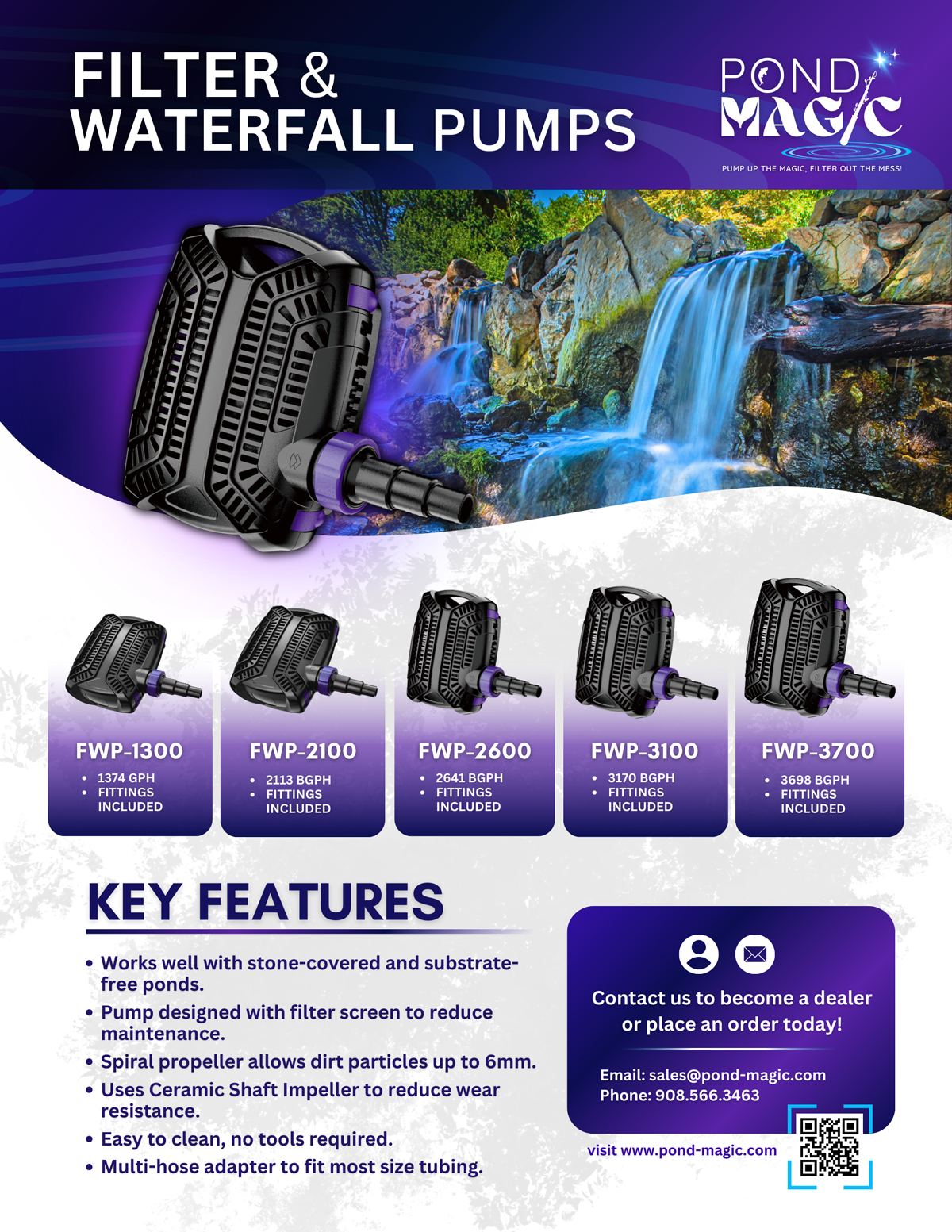 Filter And Waterfall Pumps SellSheet