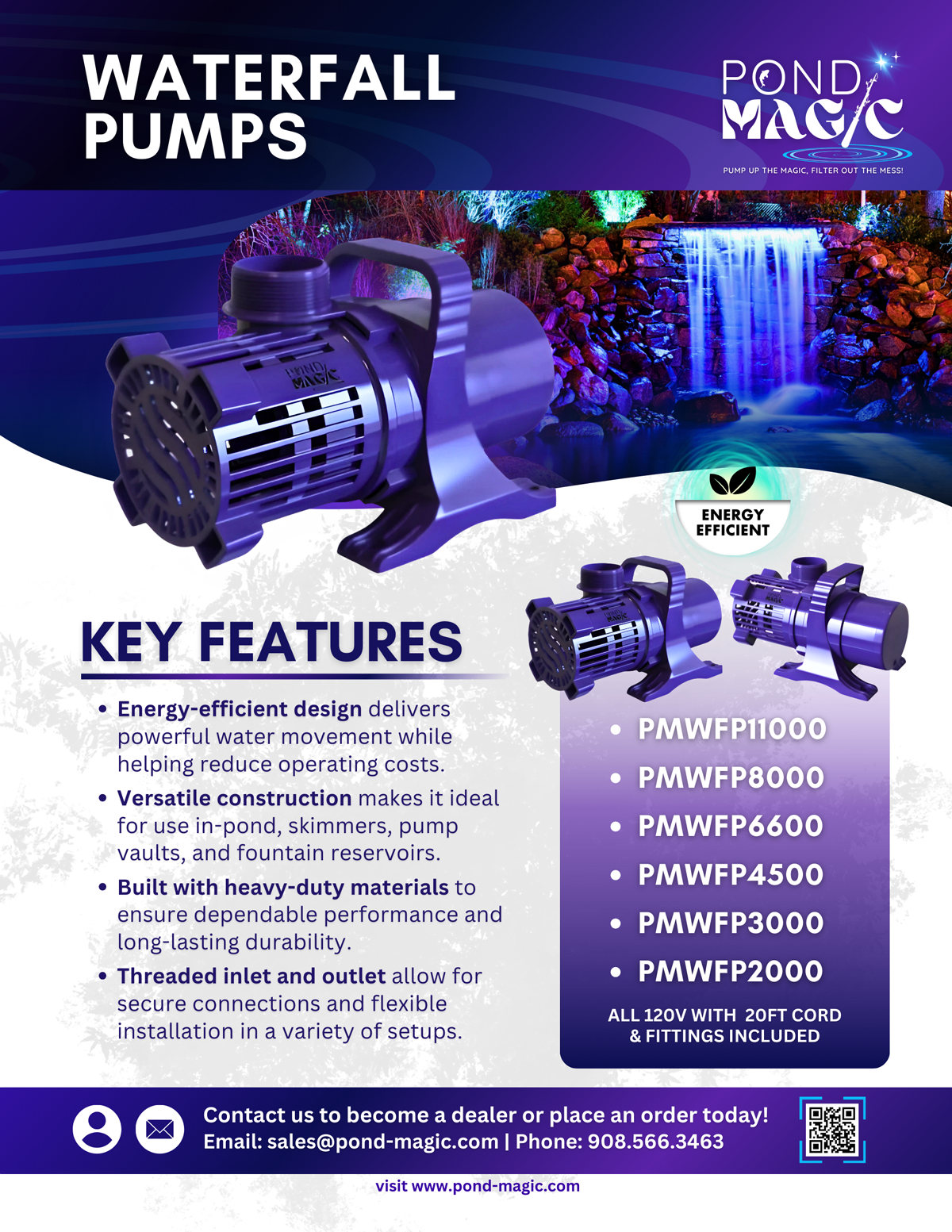 Waterfall Pumps SellSheet