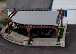 Stunning Pergola and Patio Designed for Entertaining and Team Gatherings