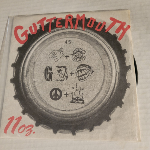  Guttermouth 7" 11oz  1993 hopless records .   audiovile vintage t shirts and vinyl