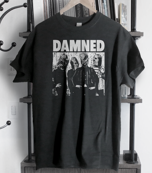 Maglietta Damned The Black Album – Bianca In Cotone, Vestibilità Regolare Unisex