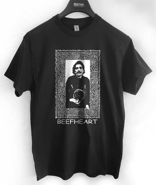 Captain Beefheart Shiny Beast Blues Rock Art Retro Vintage Graphics Tee Black Tee T-Shirt Black S