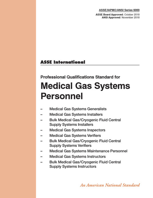ASSE/IAPMO/ANSI Series 6000-2018
