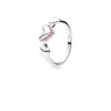 Utzon Jewellery Copenhagen – Smykker – Hjertering i sølv med pink safir