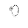 Utzon Jewellery Copenhagen – Smykker – Hexagon ring i sølv med hvide safirer