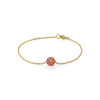 Utzon Jewellery Copenhagen – Smykker – Hexagon armbånd i guld/rubin