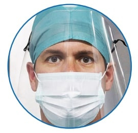 Clear Face Shield - 12.4" W x 10.5" H