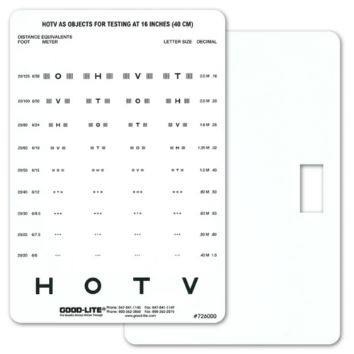 Good Lite HOTV Crowded Near Vision Card