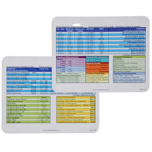 Gulden Pocket Dovie Paediatric Card