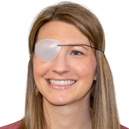 Flexible Fluorescing Eyepatches