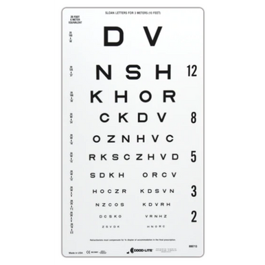 Feinbloom Chart, Low Vision Reading Chart