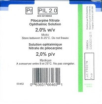 Minims Nitrate de Pilocarpine