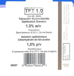 Minims Tetracaine Hcl