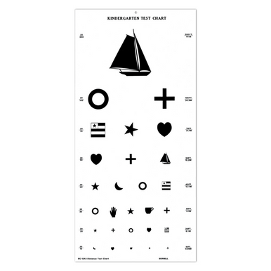 Large Kindergarten Vision Test Chart