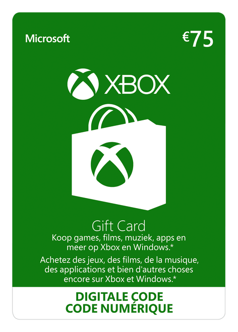 Xbox Digital Gift Card 75 Euro