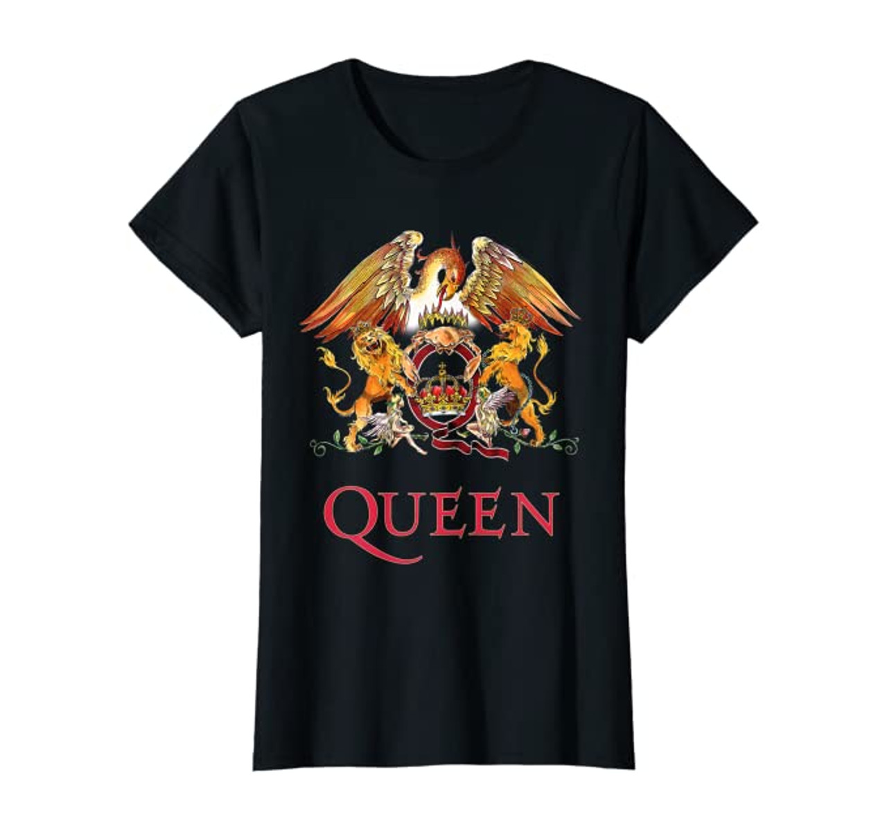 Queen Official Tour 75 Crest Logo Women's TShirt