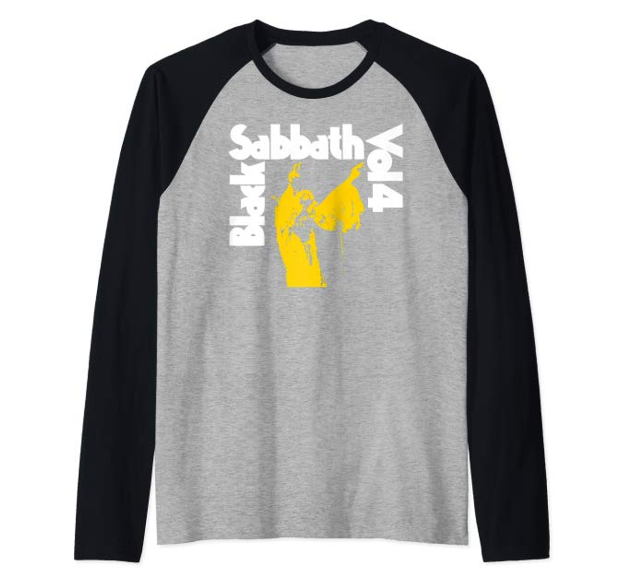 Black Sabbath Official Vol 4 Raglan Baseball T-Shirt