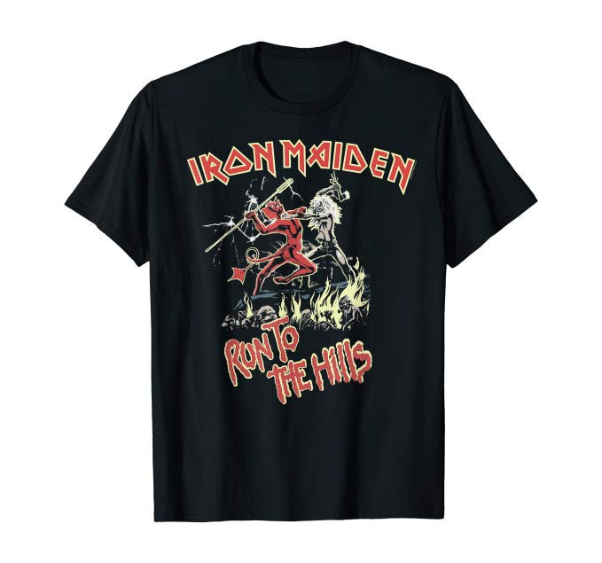 Iron Maiden Run to the Hills Adult T-Shirt