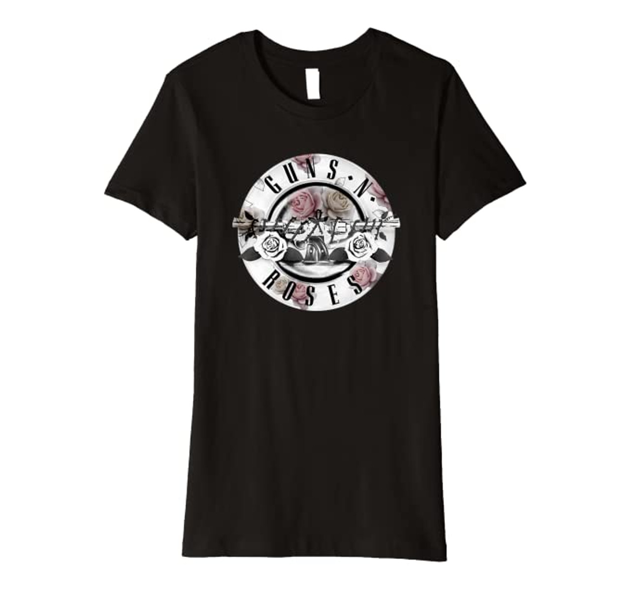 Guns N Roses Floral Bullet Logo Women's T-Shirt