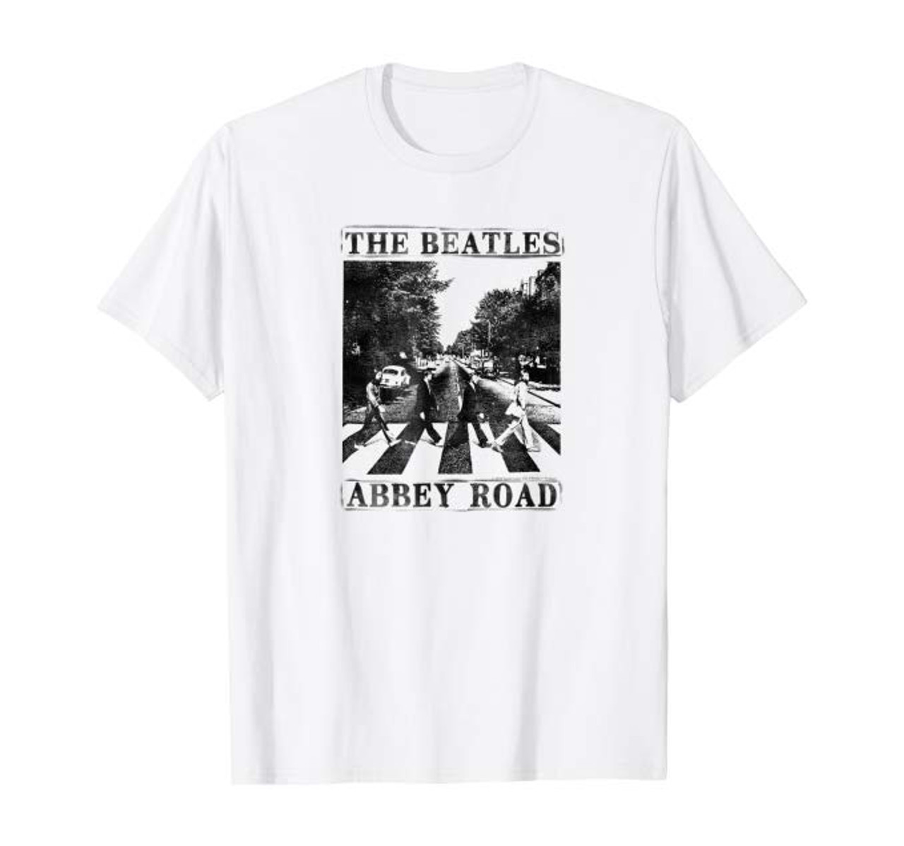 The Beatles Abbey Road White Adult T-shirt