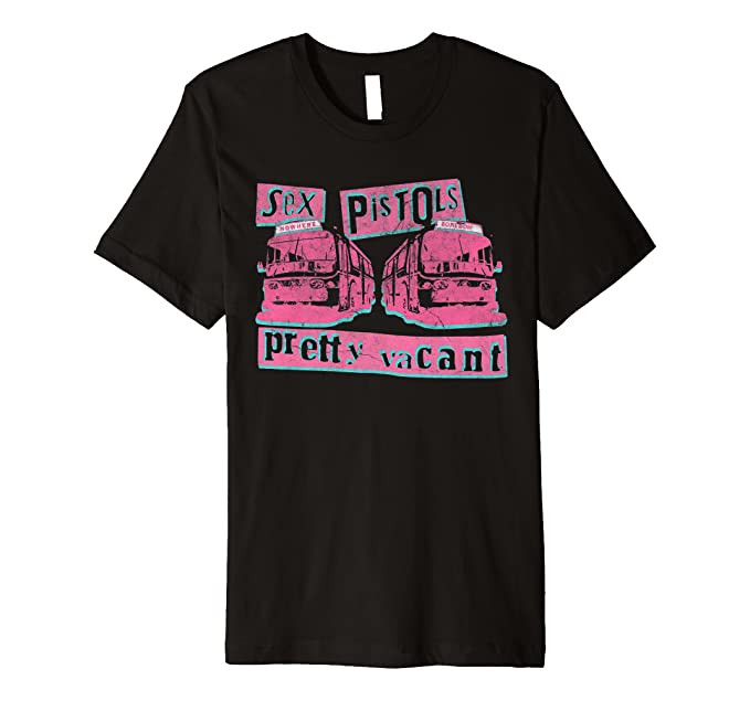 Sex Pistols Pretty Vacant Pink Campervan Premium Slim Fit T-Shirt