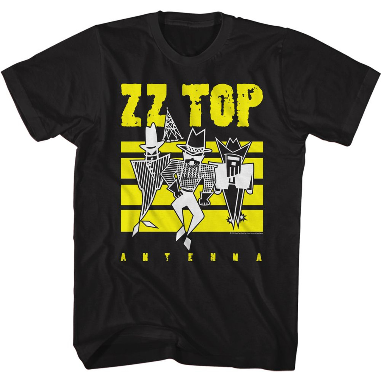 ZZ Top Antenna Black Adult Classic T-Shirt