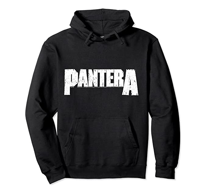 Pantera Official White Logo Pullover Hoodie Sweatshirt