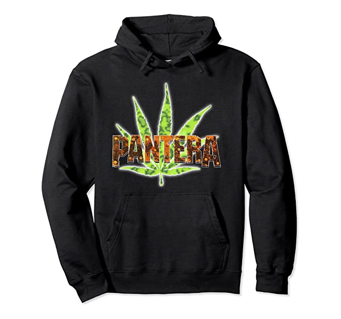 Pantera Official Vintage Leaf Logo Pullover Hoodie Sweatshirt
